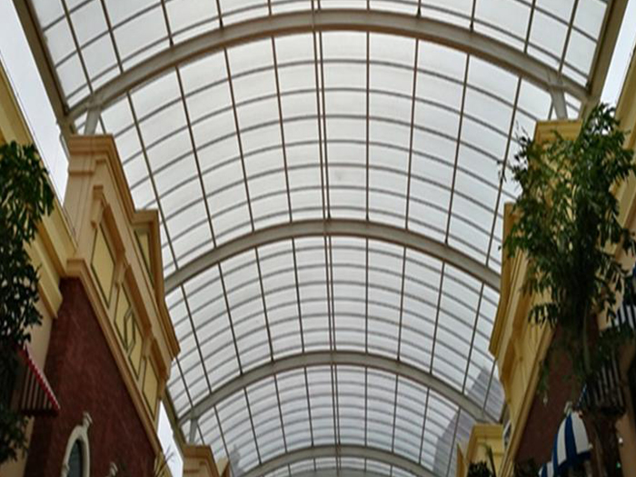 敦煌屋面网架顶棚吊装方案