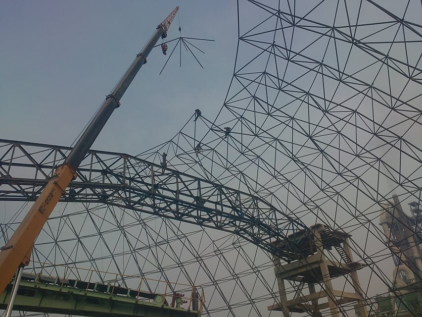 敦煌网架施工
